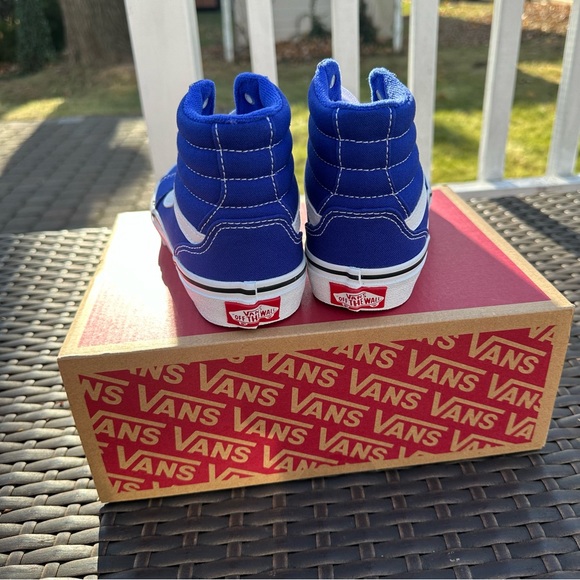 New Vans Filmore High Top Sneakers, Rare Royal Blue, Kids, Youth, Sizes 1, 3 - Picture 4 of 8